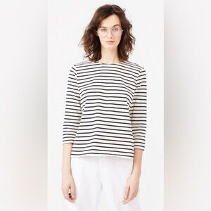 KULE The Modern Long Sleeve Breton Stripe Tee XS excellent condition
